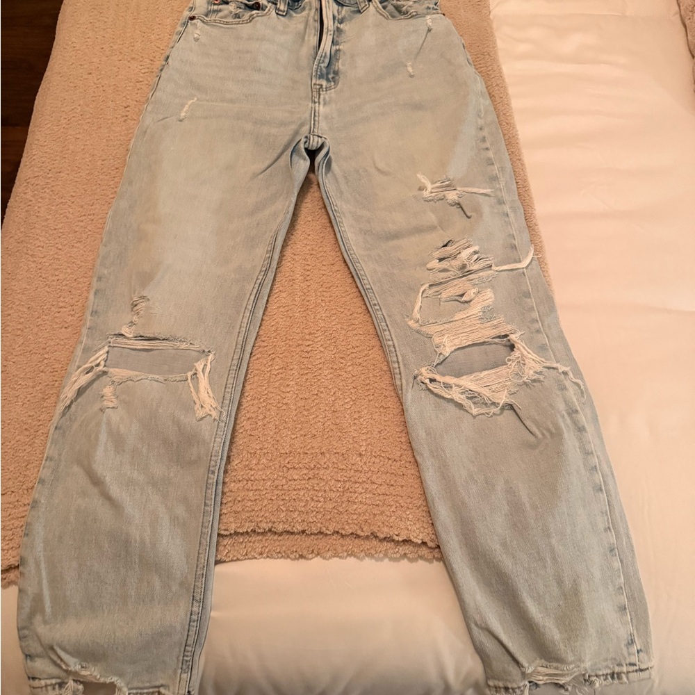 Abercrombie & Fitch Light Blue High Rise Jeans